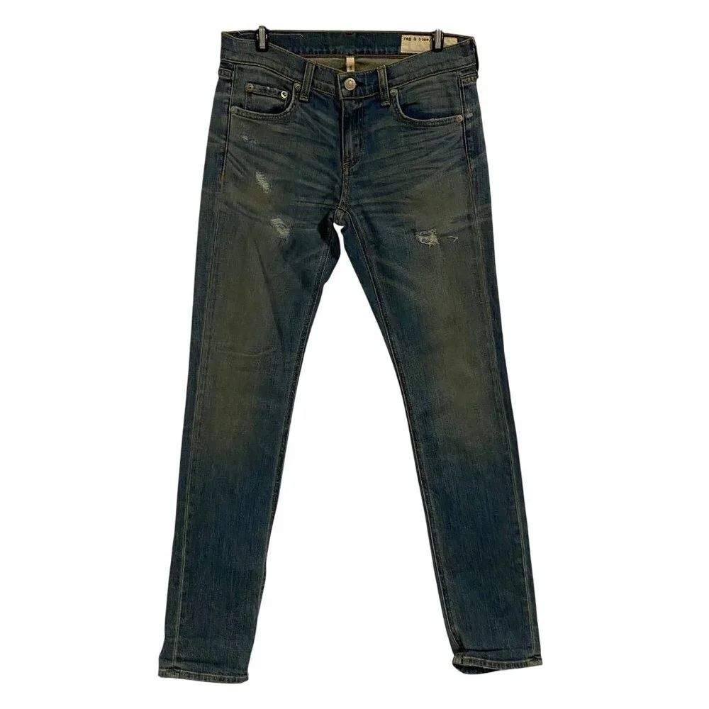 Rag & Bone The‎ Dre Boyfriend Skinny Jeans in Armitage Size 25 NWT
